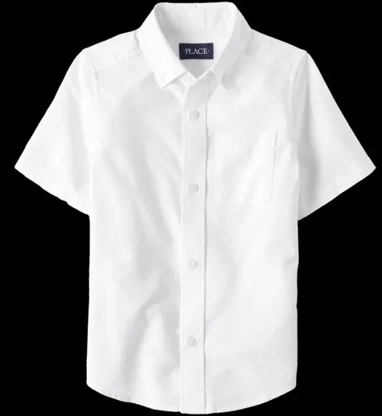 The Children's Place Boys Short Sleeve Oxford Shirt