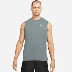 Nike Swim Men&#039;s Solid Sleeveless Hydroguard Swim Shirt White