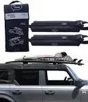 Ho Stevie! Surfboard Car Roof Rack Padded System (Holds Up to 3 Boards)