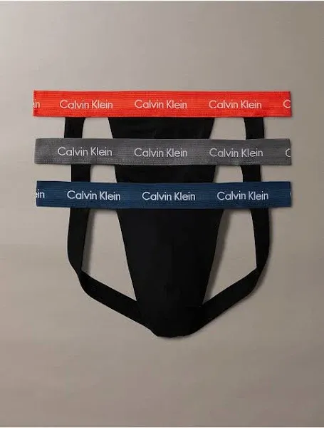 Calvin Klein Men's Cotton Stretch 3-Pack Jock Strap