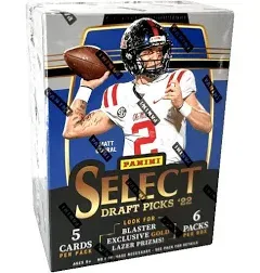 2022 Panini Select Draft Picks Football Fanatics Exclusive Blaster Box