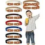 Syhood 9 Pieces Buckle-free Kids Toddlers Belts Adjustable Elastic Belts Stretch Waistbelt for Boys and Girls