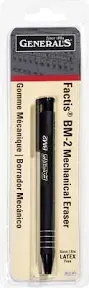 GENERAL PENCIL CO. GPBM2-BP Factis Pen Style Eraser Carded, White