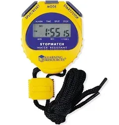 NEW Learning Resources Big Digit Stopwatch Water Resistant LER0525 with Lanyard