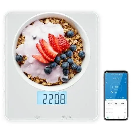 BRAND NEW Smart Kitchen Scale Bluetooth Food Scale with App, White