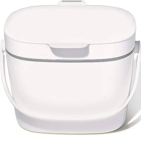 NEW OXO Easy Clean Compost Kitchen Bin White