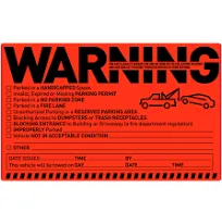 Easykart labels 50 Parking Violation Stickers Notice Parking Violation Stickers