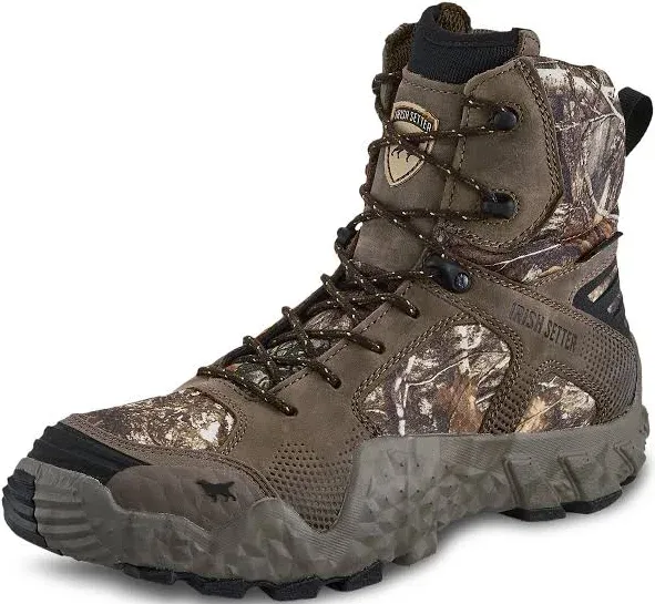 Irish Setter Men's Vaprtrek Uninsulated 8-Inch Waterproof Hunting Boots - Realtree Edge 8