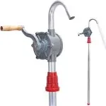 55 Gallon Drum Pump, Barrel Pump 55 Gallon, Aluminum Drum Rotary Hand Barrel Pump Fits 5 to 55 Gallon Drums for Diesel Gasoline Kerosene Fuel Transfer