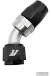 Mishimoto MMFT-SW-10-45 - Aluminum -10AN 45 Degree Fitting - Black