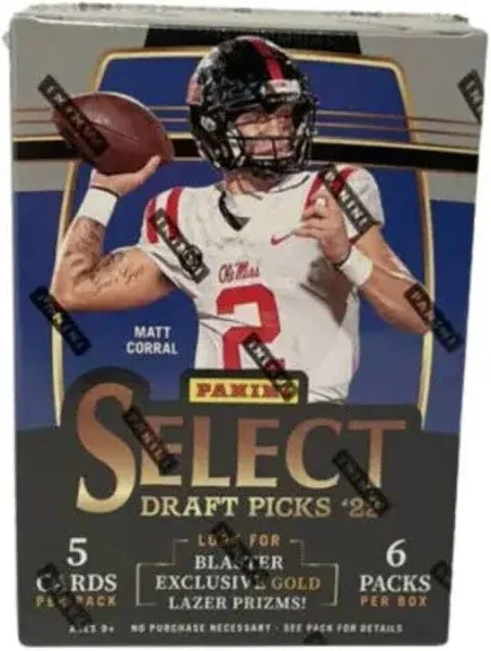 2022 Panini Select Draft Picks Collegiate Football Blaster Box Factory Sealed🏈