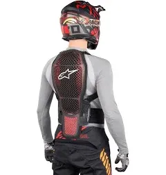 Alpinestars Nucleon KR-1 Cell Motorcycle Back Protector, Black/Red, X-Small