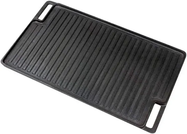 NutriChef 18" Cast Iron Reversible Grill Plate