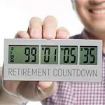 Retirement Countdown Clock up to 999 Day Countdown Timer