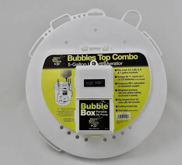 Marine Metal Bubbles Top Combo Aerator & Lid LB-11