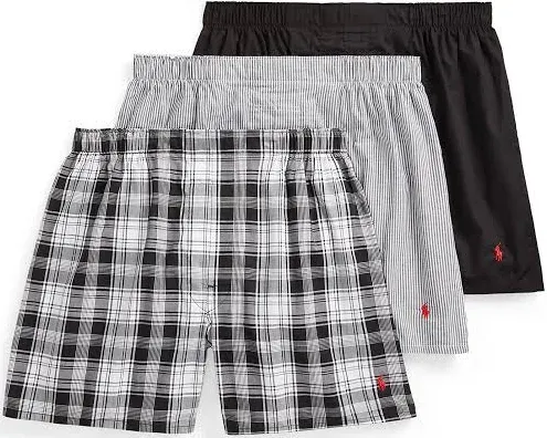 Polo Ralph Lauren Classic Fit Cotton Woven Boxers 2XL 3 Pack