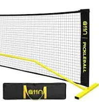 Portable Pickleball Net System 22ft Regulation Size Carrying Bag Wheels