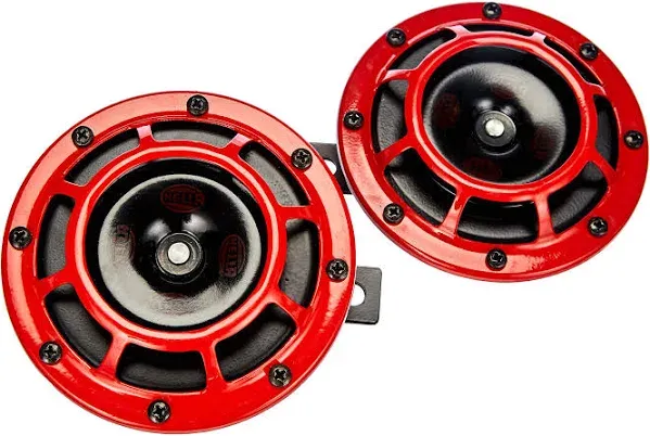 Hella Stark Sound – 109.23.37 – Red Set 12 V High/Low Frequency Hella Super Tone