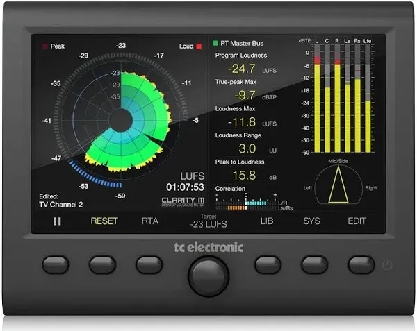 TC Electronic CLARITY M Stereo/5.1 Audio Loudness Meter