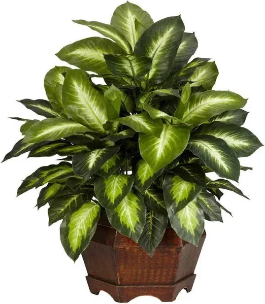 Nearly Natural Golden Dieffenbachia Silk Plant