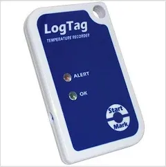 Temperature Data Logger with Alarm LogTag TRIX-8 Fahrenheit / Celsius -40°F to +185°F (-40°C to +85°C) Internal Sensor Battery Operate