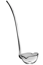 Barski European Quality Mouthblown Glass Punch Ladle