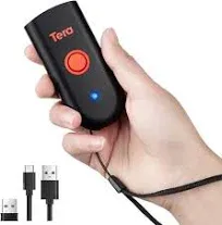 Tera 1100C Wireless 1D Mini Portable Barcode Scanner Work With Bluetooth