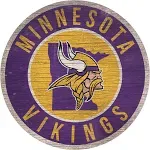 Fan Creations Minnesota Vikings Circle State Sign