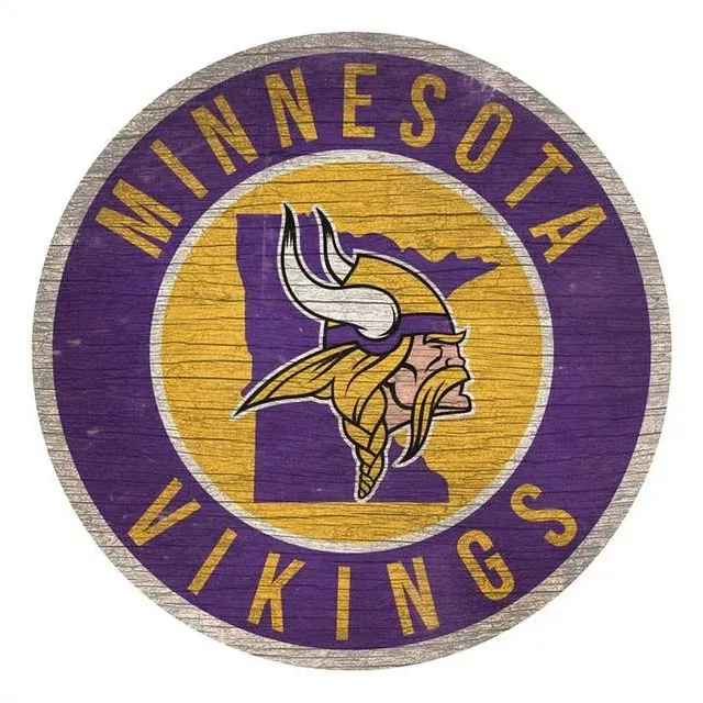 Fan Creations Minnesota Vikings Circle State Sign