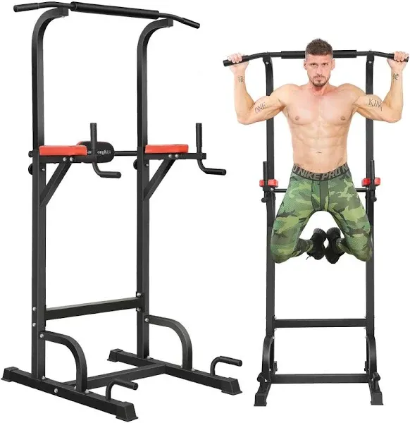 Power Tower, BangTong&amp;Li Pull Up Bar Dip Station/stand for Home Gym Strength ...