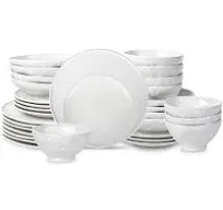 Stone by Mercer Project NENDO 32-Piece Dinnerware Set Stoneware, Sage-Grey