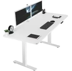 VIVO Electric Height Adjustable 48 X 30 Inch Memory Stand up Desk, Black Solid O