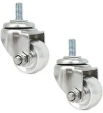 Replacement Aluminum Racing Jack Caster Wheels for 3 Ton Floor Jacks (2 Pc Set)