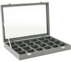 Gray Jewelry Tray with Lid By Bead Landing™