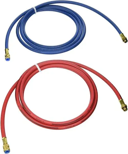 Robinair 34722 Replacement 9' Long Red and Blue R-134a Enviro-Guard Hose Set for 34788, 34288, and 34134Z RRR Machines