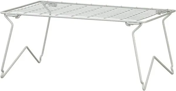  71082 18-Inch Wide Stacking Shelf for Wire Shelving, White 