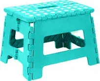  Foldable Step Stool for Kids - 11 Inches Wide and 8 Inches Pack of 1 White