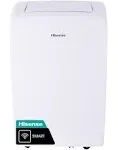 Hisense 8000-BTU Doe (12000-BTU Ashrae) 115-Volt White Vented Portable Air Conditioner Wi-Fi Compatibility AP0822CW1W.