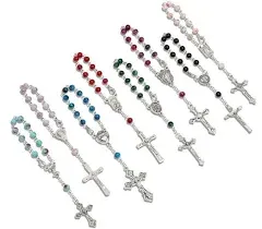 Juvale 24 Pack Small Catholic Rosary Bracelet