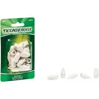 Ticonderoga - Wedge Cap Erasers, White, 25 Count