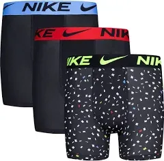 Nike Boys Dri-Fit Essential Micro 3 Pack Boxer Brief Underwear Size Youth Large