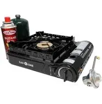 15,000BTU Dual Fuel Portable Spiral Flame Gas Stove With Brass Burner Head