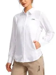 Womens Sun Protection Fishing Shirt with Zipper Pockets Lightweight SPF Long Sleeve Shirts for Hiking Safari