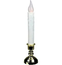 Northlight LED Christmas Candle Lamp with Automatic Timer - 8.5" - Clear