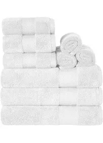 Superior Premium Turkish Cotton Assorted 9-Piece Towel Set