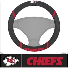 FANMATS NFL Unisex-Adult Embroidered Steering Wheel Cover