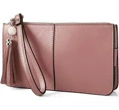 Women's befen Genuine Leather Wristlet Clutch Wallet Purses for