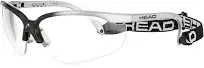 HEAD Racquetball Goggles - Pro Elite Anti Fog & Scratch Resistant Protective Eyewear w/UV Protection (Black)