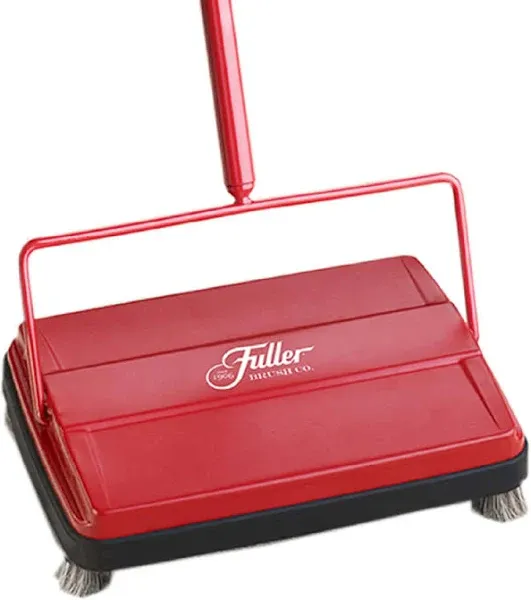 Fuller Brush 17052 Static Carpet and Floor Sweeper -9 inches, red