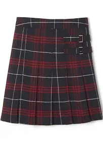 French Toast Girls Plaid Two-Tab Scooter Skirt